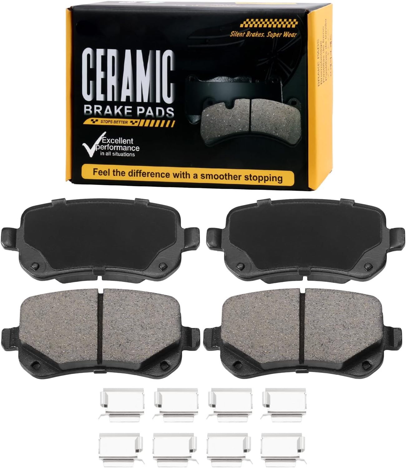 D1326 Rear Brake Pads Fit For Dodge Grand Caravan 2008-2011, Journey 2009-2012, Chrysler Town & Country 2008-2011,Volkswagen Routan 2009-2012