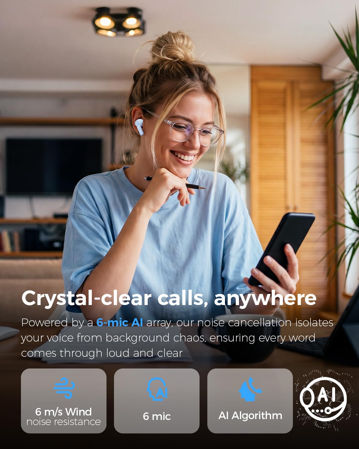 havit TW889 Écouteurs Bluetooth sans fil Bleu
