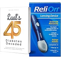 Vista 1 de Lancing Device Compatible with Most Brands Bundle with Lual's 45 Diabetes Decoded 1 Lancing Device Plus + 10 Ultra-Thin Lancets Lancing devices