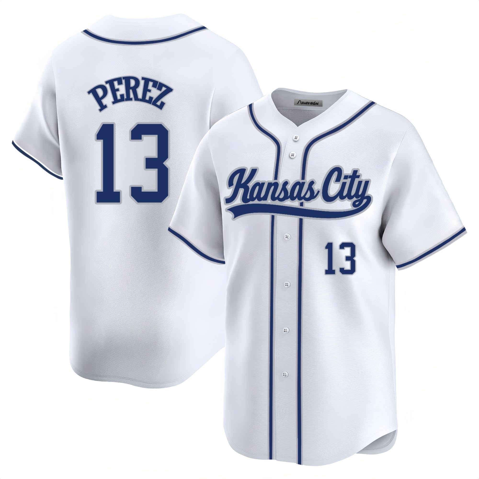 Custom Mens/Women/Youth Kansas City Baseball Stitched T-Shirt for Sports Fan