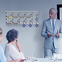 Vista 2 de VEVOR Clóset de almacenamiento para teléfono celular, 10 ranuras de material acrílico con cerraduras de puerta y llaves, bolsillo de gabinete