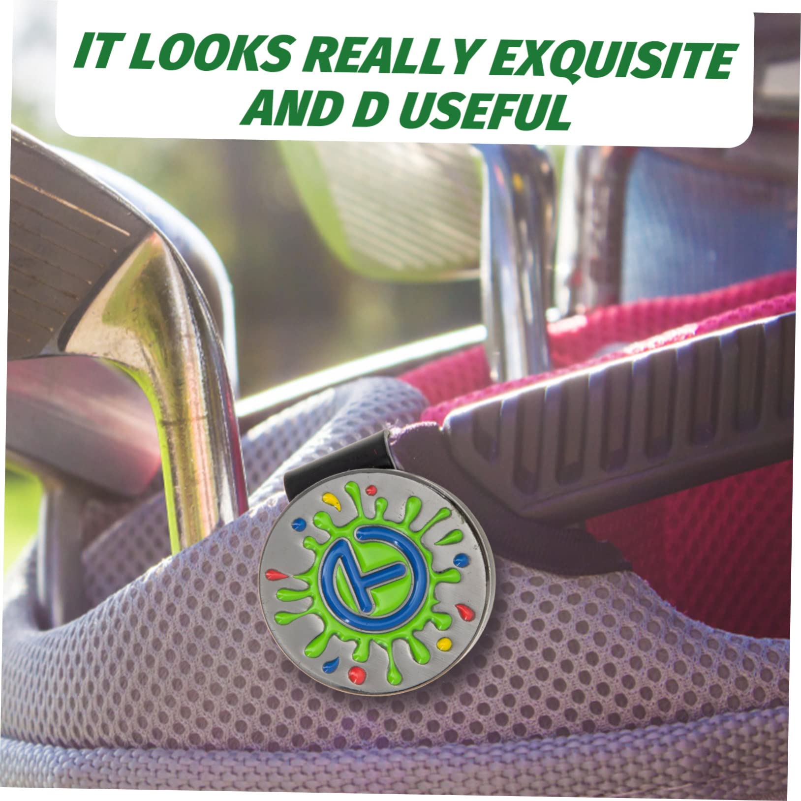 BESPORTBLE 15pezzi Clip Golf Magnetica Marcatore Palline Portatile per Cappelli e Visiera Accessorio Golf Resistente e Versatile Facile da Attaccare su Cinture e Abbigliamento per Golfisti