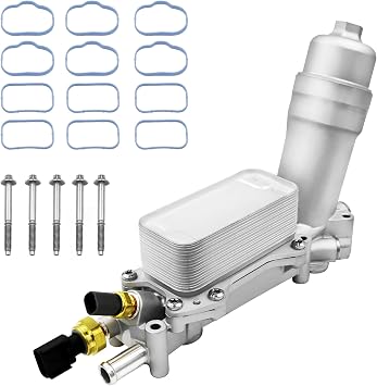 926-959 926-876 3.6L Aluminum Engine Oil Cooler & Filter Housing For Dodge | Fits 2011-2016 Grand/Caravan/Journey/Challenger/Charger/Avenger/Durango,Jeep GC/Wrangler/Cherokee,Chrysler 200/300, Ram