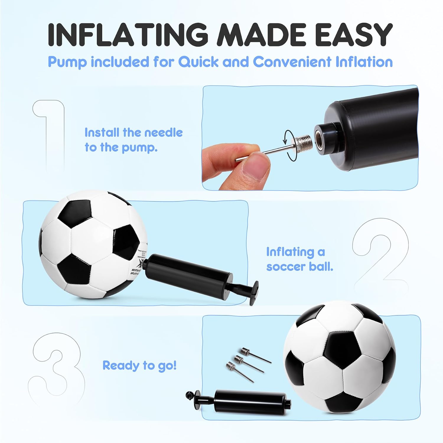 INPODAK Toddler Soccer Ball Size 2 Size 3 Soccer Ball for Kids image 5