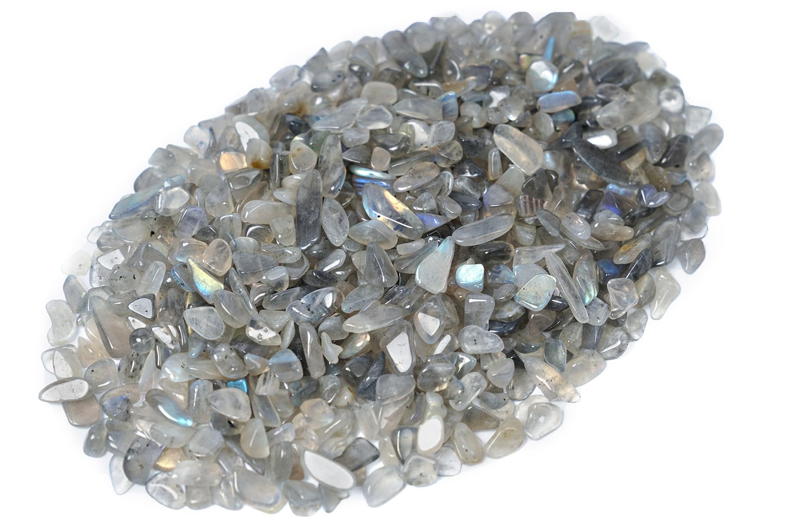 Amazon.com: ZenQ 1 lb Gray Moonstone Tumbled Stone Chips