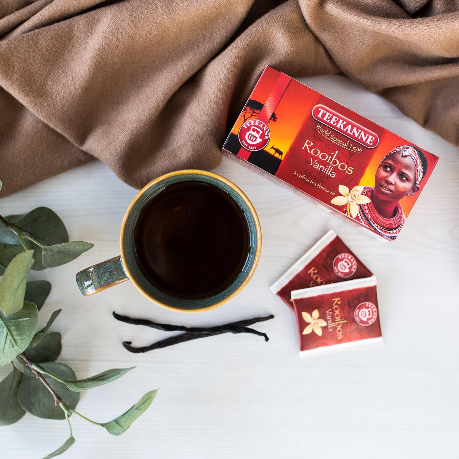 Teekanne Rooibos Vanille Tee, NEW EDITION, 6er Pack (6 x 20 Teebeutel), 6 x 35 g