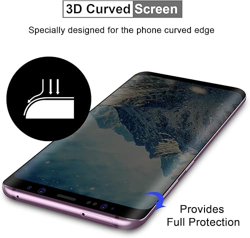 Miniatura 4 de Paquete de 2 protectores de pantalla de privacidad para Galaxy Note 9, vidrio templado antiespía de alta calidad compatible con fundas antiarañazos