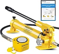 Vista 9 de NEWTRY Kit de potencia Porta de gato hidráulico de perfil bajo 5T + bomba manual hidráulica manual CP-180, mini cilindro hidráulico industrial