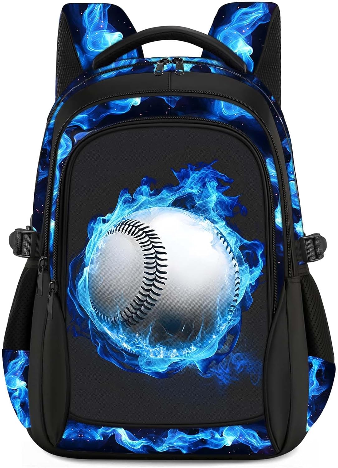 Kids Backpack for Boys - Baseball Boys Backpacks for Kids Teens Elementary Middle School, 17″ Large Capacity Students Bookbag, Perfect for Travel and School
