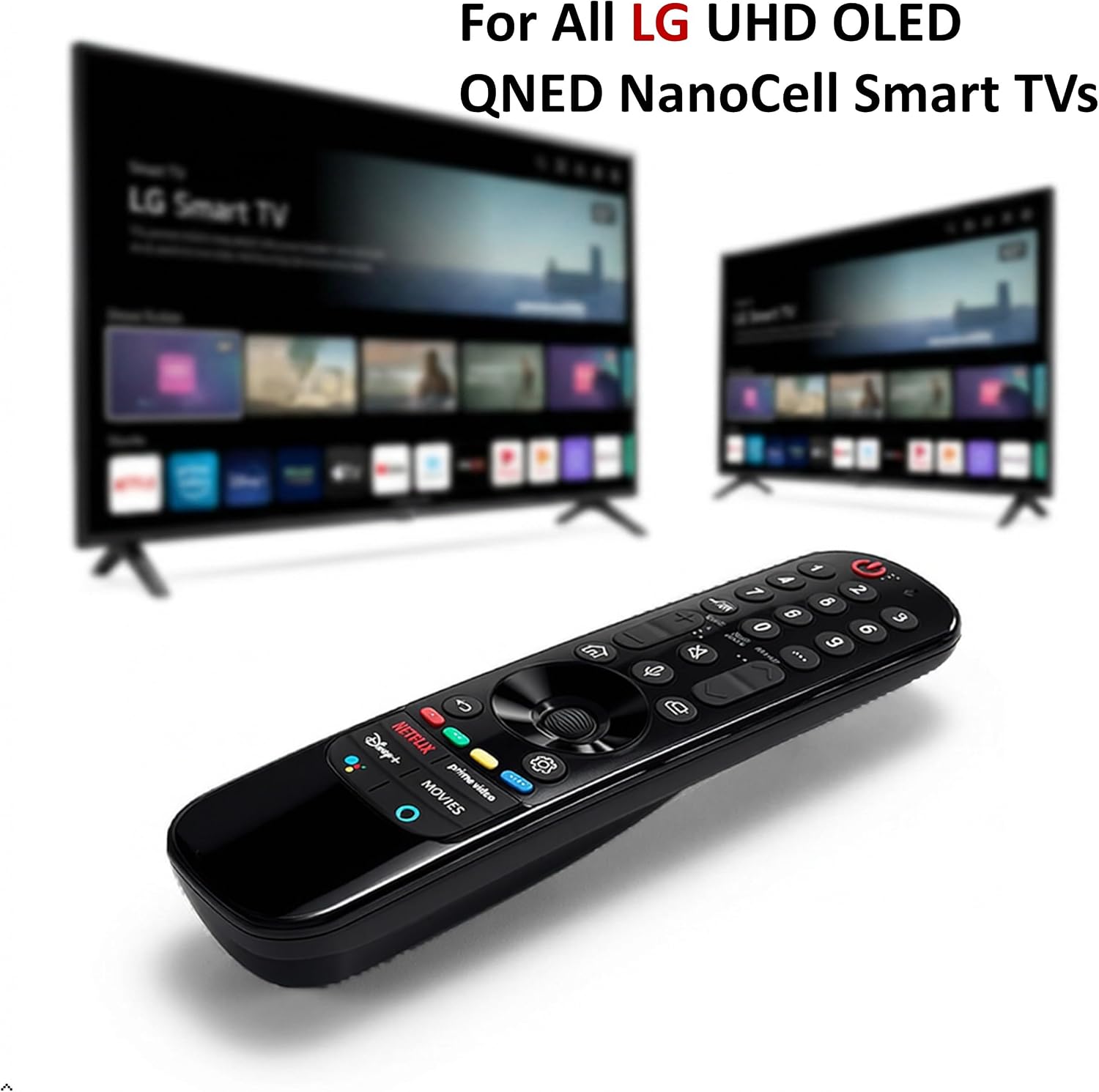 Magic Remote Control for LG Smart TV UHD OLED QNED NanoCell MiniLED 4K 8K TVs, Universal for All LG TV Remote (NO Voice & NO Pointer) image 2