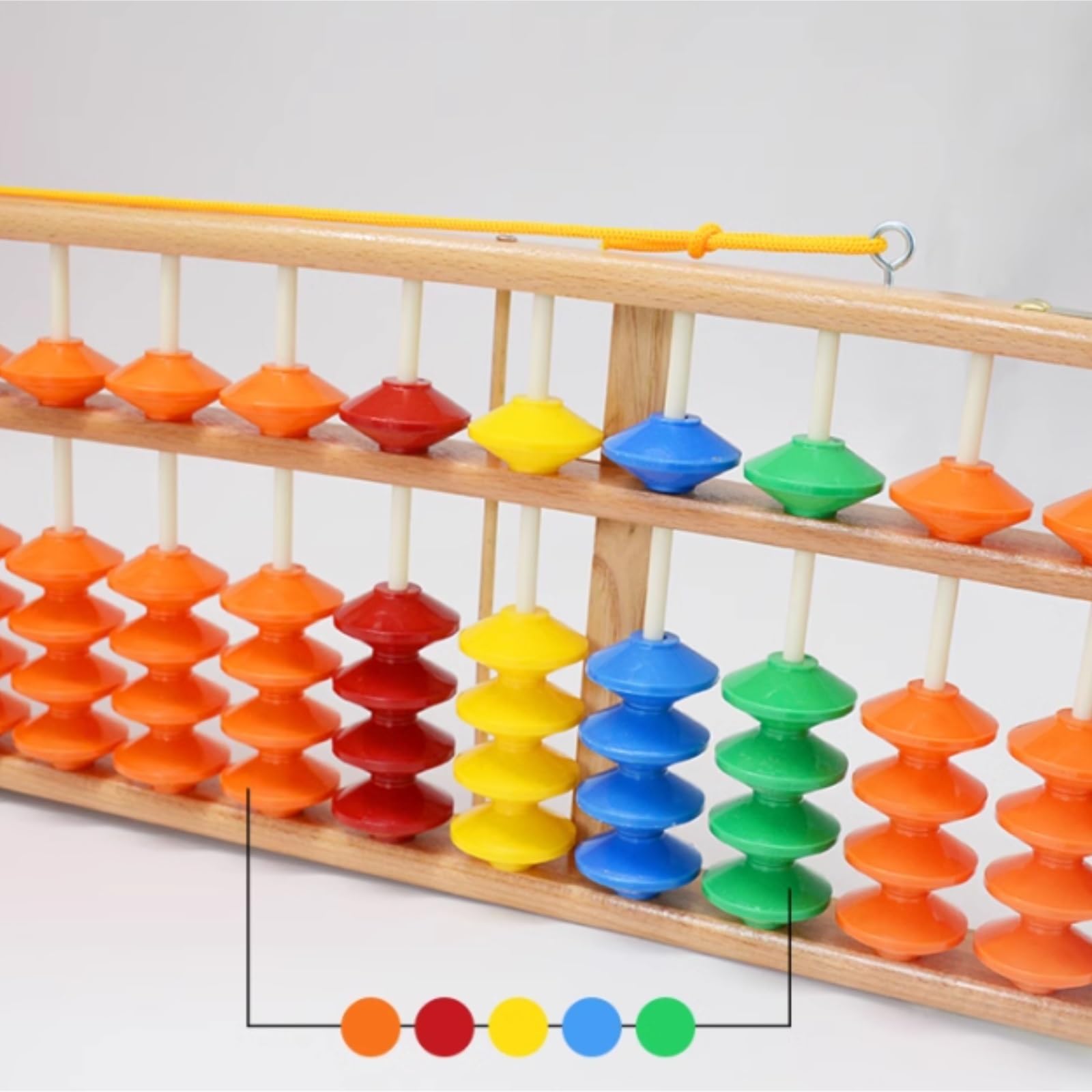 Abaco Scuola Primaria 17 Cifre in Legno Appeso Abaco Calcolatrice Cinese Conteggio Matematica Strumento di Apprendimento for Insegnare Ai Principianti Abaco Matematica Educativo
