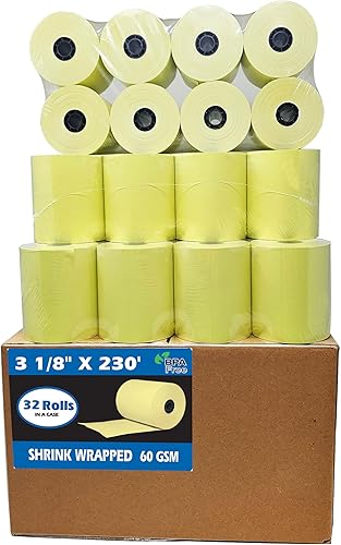 Miniatura 3 de Rollos de recibo de papel térmico de 3 18 x 230 pulgadas para todas las impresoras de caja registradora Clover POS, Star Micronics SCP700 TSP100