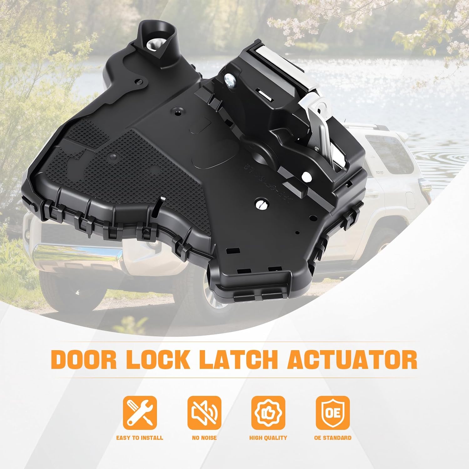 Door Lock Actuator Front Left Driver Side Compatible with Toyota Tundra RAV4 Camry 4Runner Sequoia & Lexus RX350 RX450h GS350 LS460 & Scion tC xB xD, Replaces# 69040-0C050, 69040-06180, 931-401