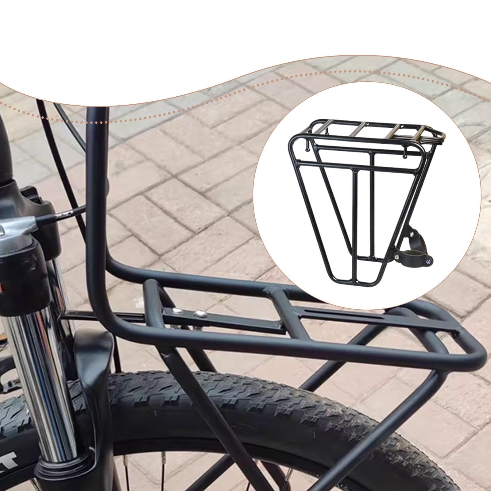 LOVIVER Porte-Bagages Avant de vélo, étagère à Bagages pour Sac, équipement de Transport, Sacoche Avant de vélo pour vélo de Route, équitation, Cyclisme
