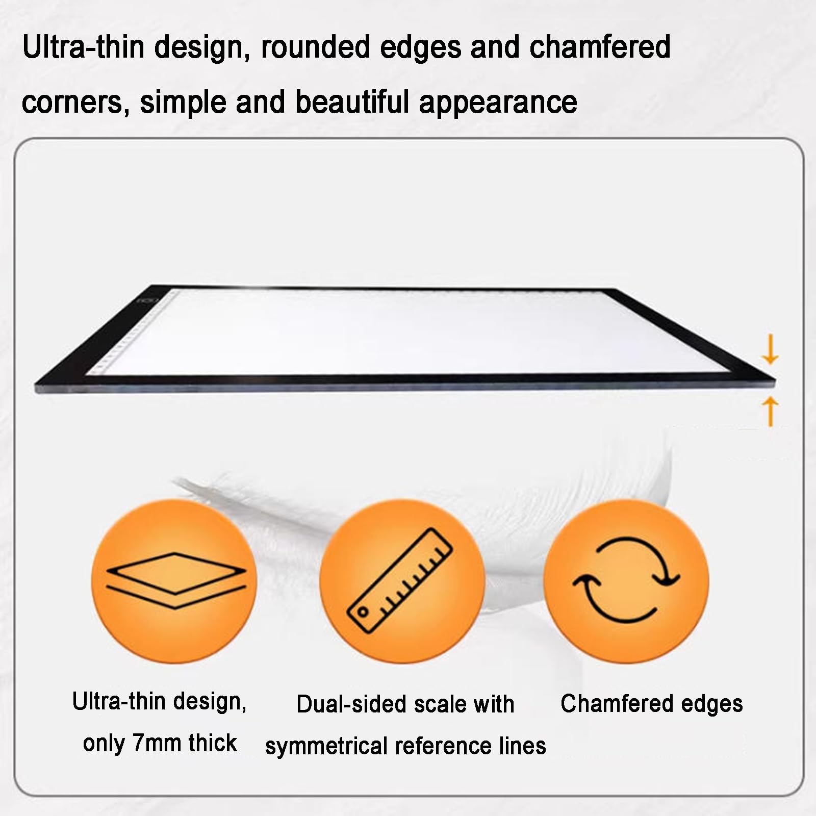 Visionneuse De Diapositives avec Table Lumineuse, Visionneuse/Scanner Portable Ultra-Mince pour Négatifs, Tablette Lumineuse LED, Loupe De Mise Au Point