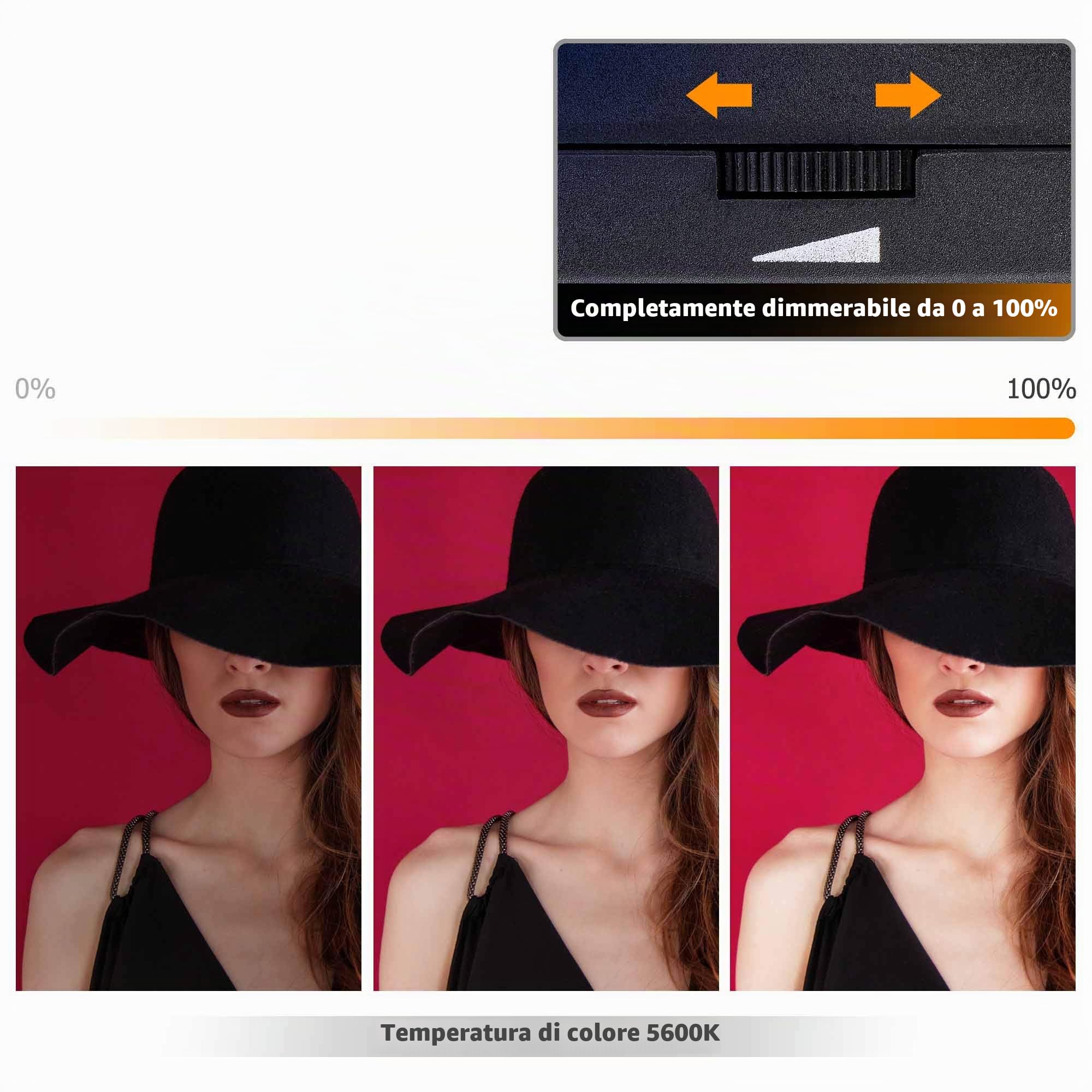KIWIFOTOS Mini Luce Video LED per fotocamera Sony ZV-E10 ZV-1 ZV1II ZV1F A6400 A6100 A7C A7SIII per Canon PowerShot V1 M50II, Lampada di Riempimento Ricaricabile Portatile per Fotografia Video Vlog