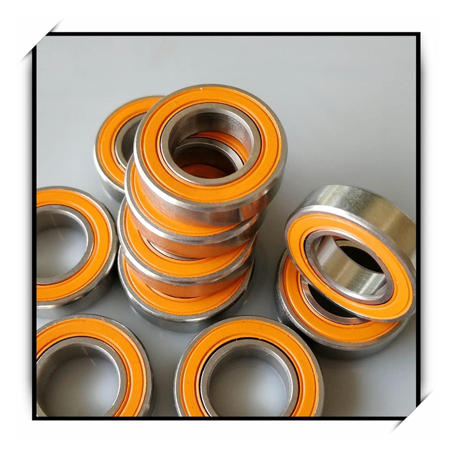 ベアリング 10個 セラミックベアリング S6800 2RS ABEC7 ステンレススチール セラミック ボール ベアリング 10x