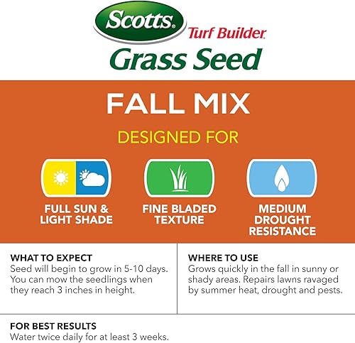 Miniatura 7 de Scotts Turf Builder semillas de follaje - mezcla para otoño