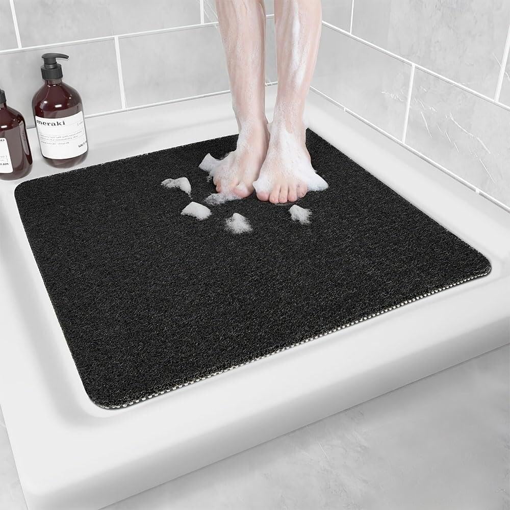 Tapis de Bain en luffa en Caoutchouc Souple à séchage Rapide, adapté aux sols de Douche