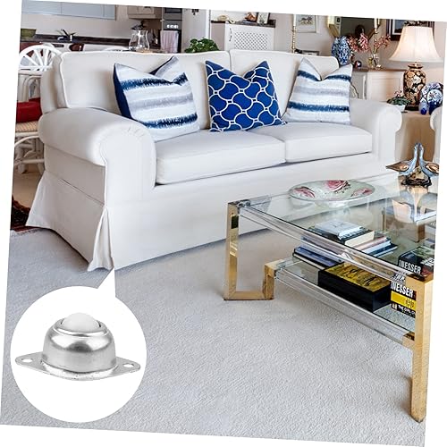 Miniatura 4 de Ruedas de repuesto para sillas de oficina, 6 unidades, ruedas de bolas de nailon, tornillos de 1/2 pulgadas, destornillador