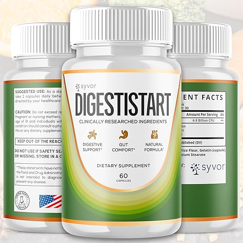 Miniatura 2 de Paquete de 5 cápsulas Digestistart, píldoras probióticas oficiales Digesti Start con todos los ingredientes naturales, suplemento avanzado de apoyo