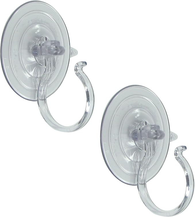 Holiday Joy Suction Cup Hooks Pack of 2, Giant Suction