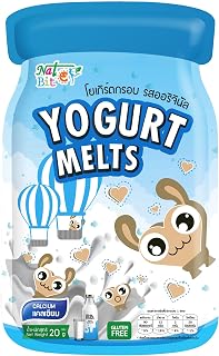 Nat Bit Freeze-Dried Yogurt Bites – Crispy, Healthy Yogurt Snack, No Preservatives, Original Flavor, (0.7 Oz Packet,12 Count)