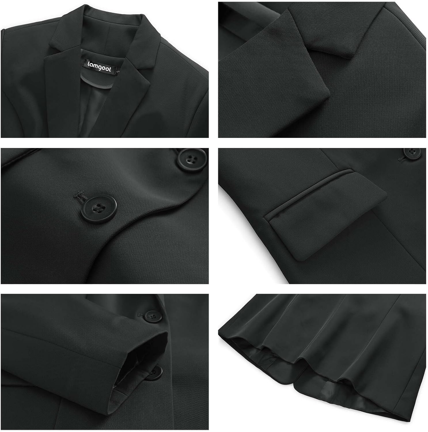 Lamgool Women 3 Piece Suit Single Breasted Blazer Formal Business Pantsuit Office Lady Tuxedo Set - Image 6