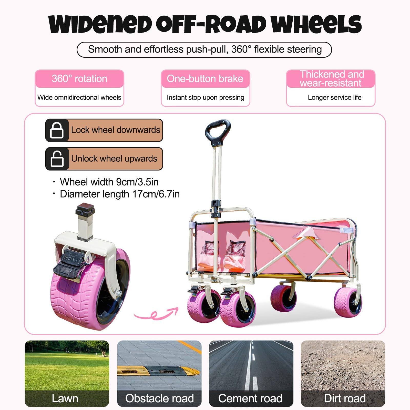Faltbarer Outdoor-Händlerwagen mit Baldachin, kommerzieller mobiler Street Food Cart Präsentationsständer mit feststellbaren Rädern für Markt, Street Food, Camping, Veranstaltungen