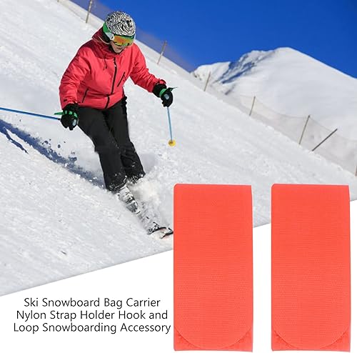 Miniatura 7 de Dioche Correa de esquí, esquí snowboard bolsa portador nylon correa titular gancho y