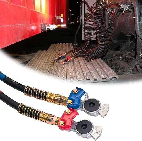 Miniatura 6 de YiaChuii 3 juegos de Gladhands con sellos de mano Glad, Manos alegres de emergencia para semirremolques, manguera de aire, servicio de acoplamiento