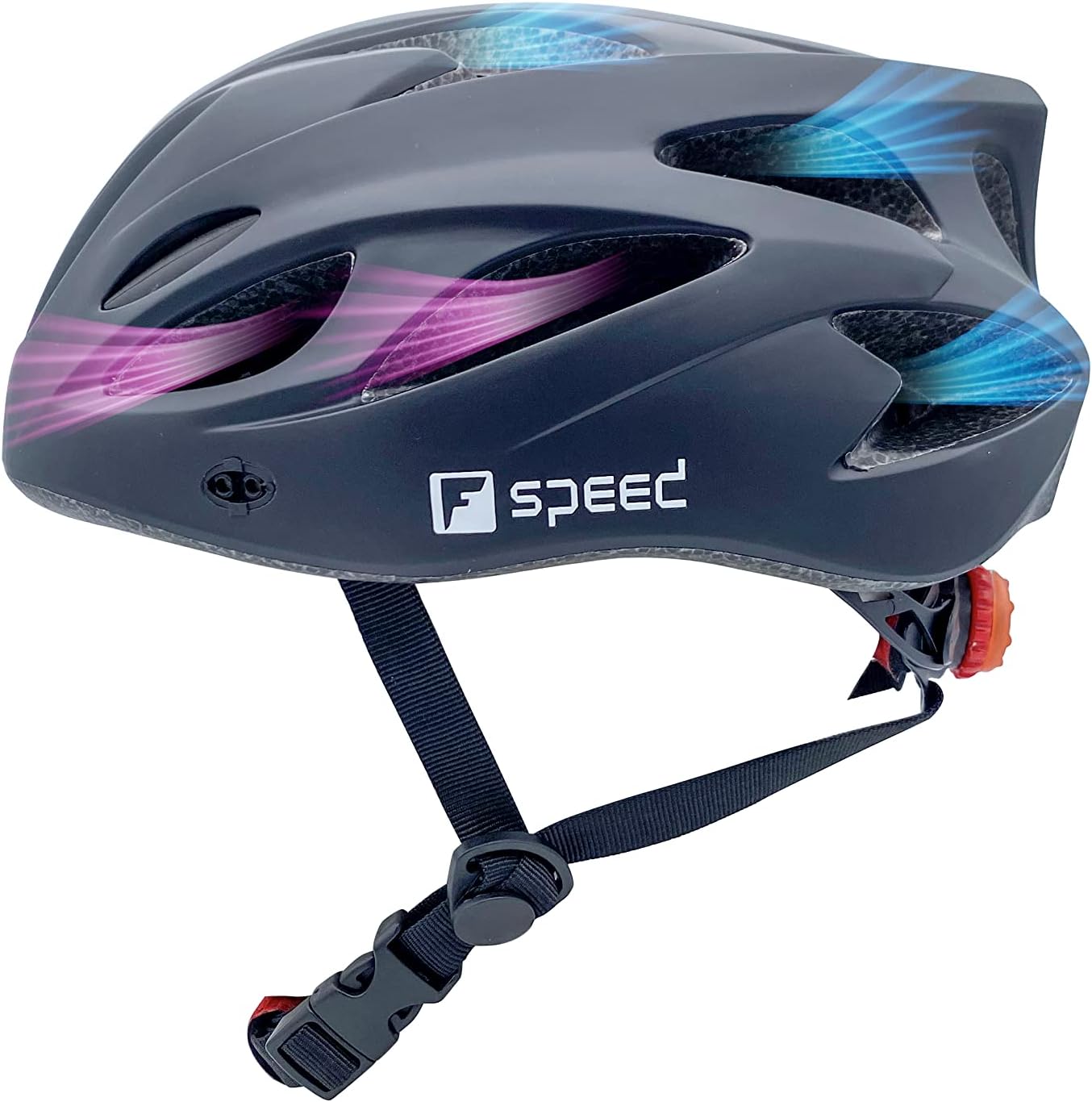 FSPEED Specialized Bike Helmet with LED Rear Light and Detachable Sun Visor CE Certificated
