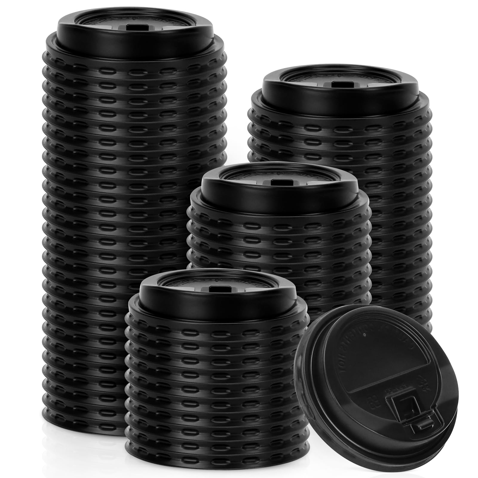 Amazon.co.jp: CZWEST 使い捨てプラスチックドーム蓋 100個パック 10