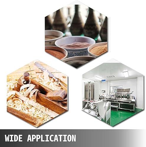 Miniatura 7 de VEVOR Colector de polvo 3HP con bolsa de flujo de aire de 2300 CFM, colector de polvo portátil de 110 V, filtro de bolsa de 5 micrones