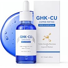 Copper Peptides Serum for Face, 1.18 fl oz/35ml, with GHK-Cu Peptide and Hyaluronic Acid, Facial Serum for Fine Lines, Wrinkles, Hydrating & Firming
