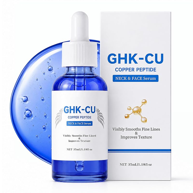 Sérum facial com peptídeo de cobre Eelaienya com GHK-Cu e ácido hialurônico, 35 mL