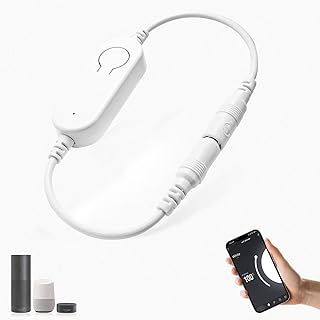 Wifi Dimmbar Einfarbig COB LED Strip Controller,Funktioniert mit der Tuya-App/Alexa/Google Assistant,Stimmenkontrolle,Timer für COB 3014 5630 5730 3528 LED-Streifen DC12-24V Dimmer Schalter