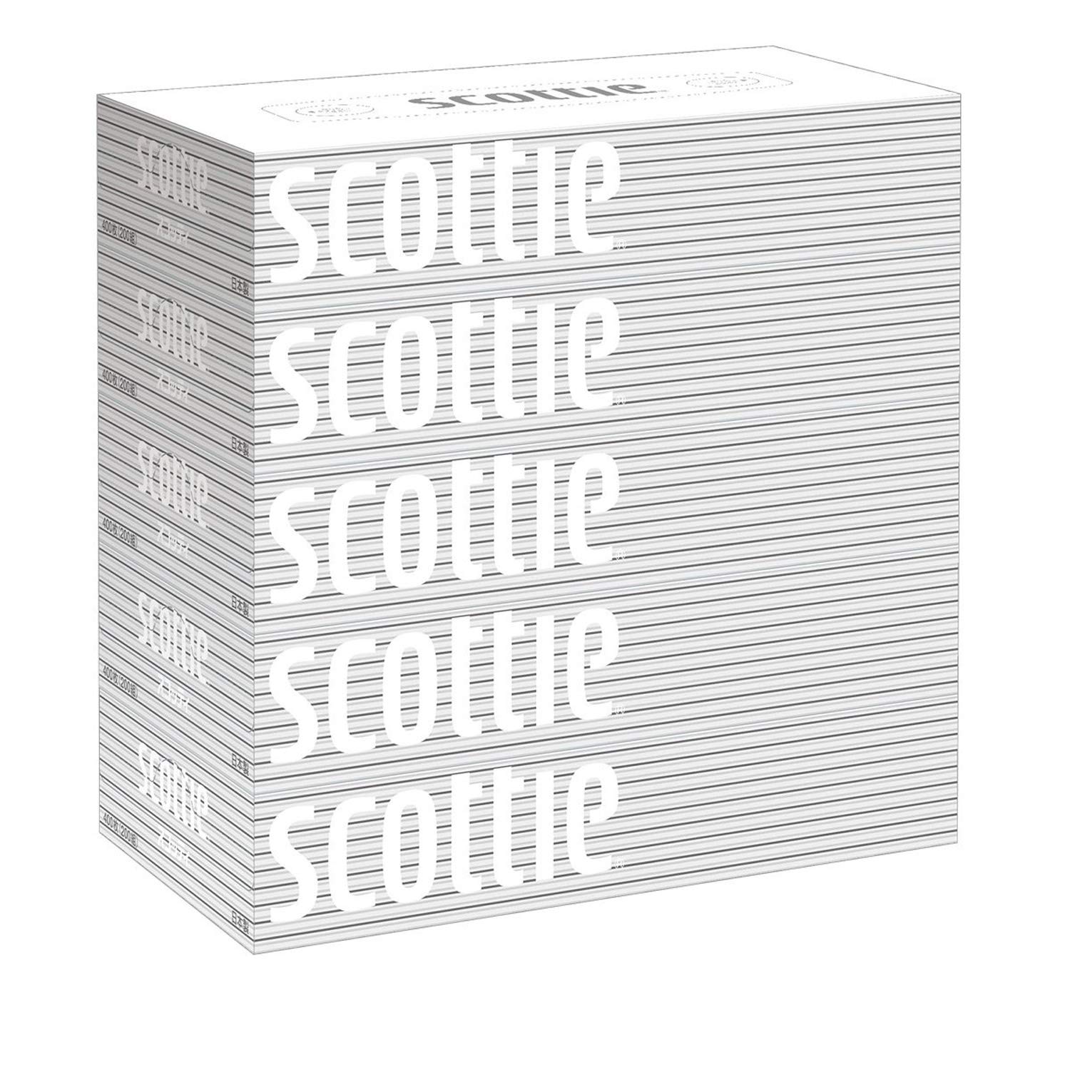 日本製紙クレシア スコッティ (SCOTTIE) ティッシュペーパー 200組5…