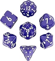 Vista 37 de Juego de 11 dados poliédricos de resina DND, dados de jade D&D para juegos de rol, juego de mesa RPG (verde)