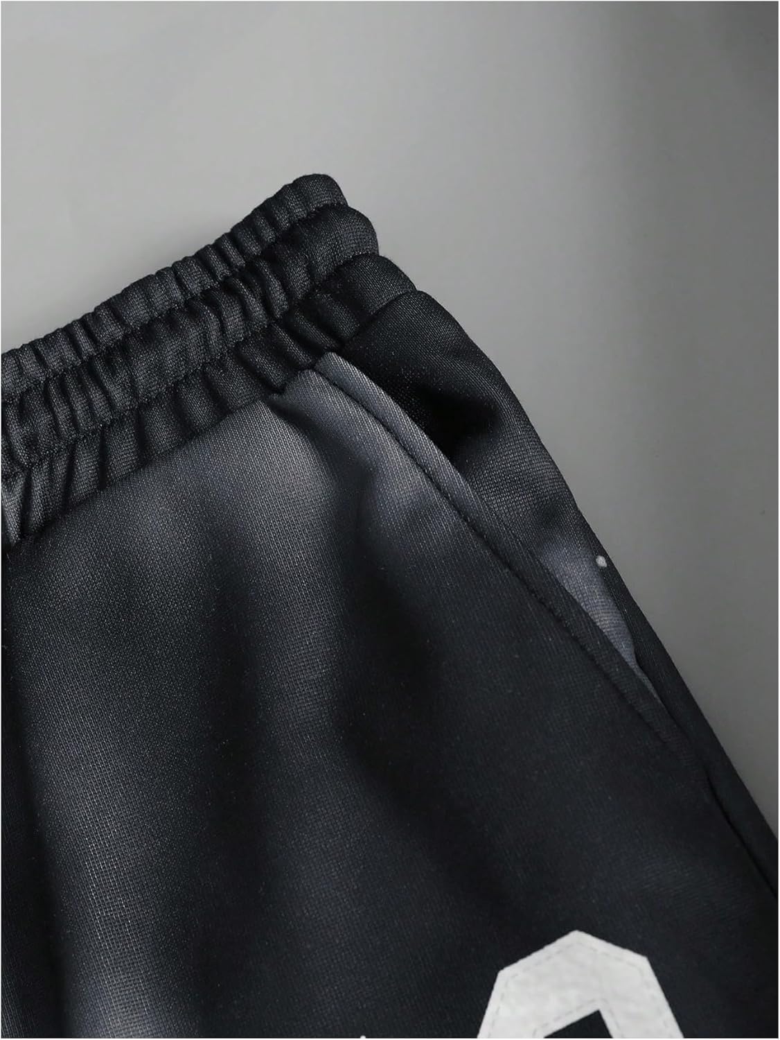 Men's 2 Piece Outfits Short Sleeve Letter Graphic Tees and Drawstring Flared Sweatpants Tracksuits Set - Image 6