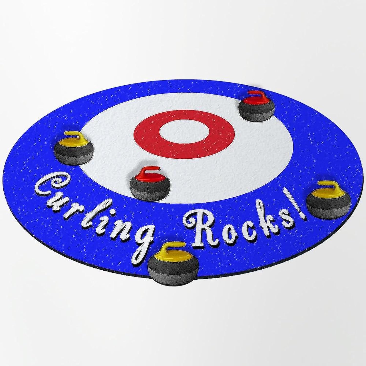 CafePress Curling Rocks Pint Glass, 16 oz. Drinking Glass