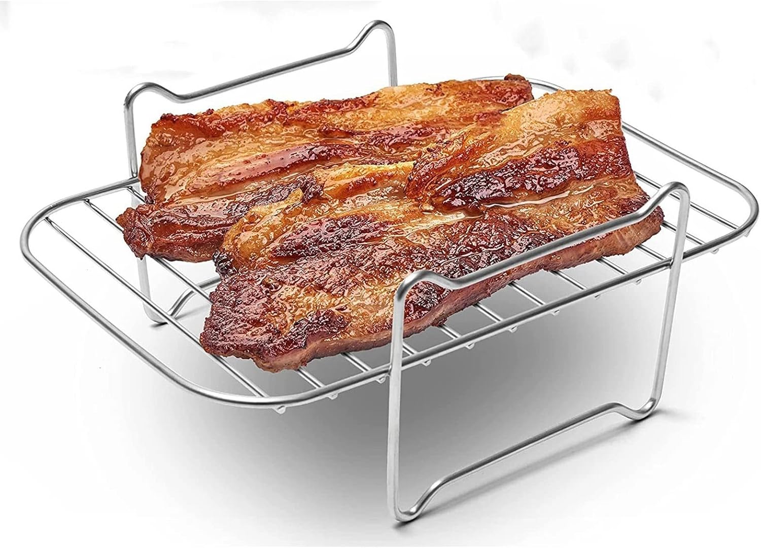 Air Fryers Rack Airfryer Basket Tray | Fryer Accessories Dehydrator Racks Stainless Steel Cooking Steaming