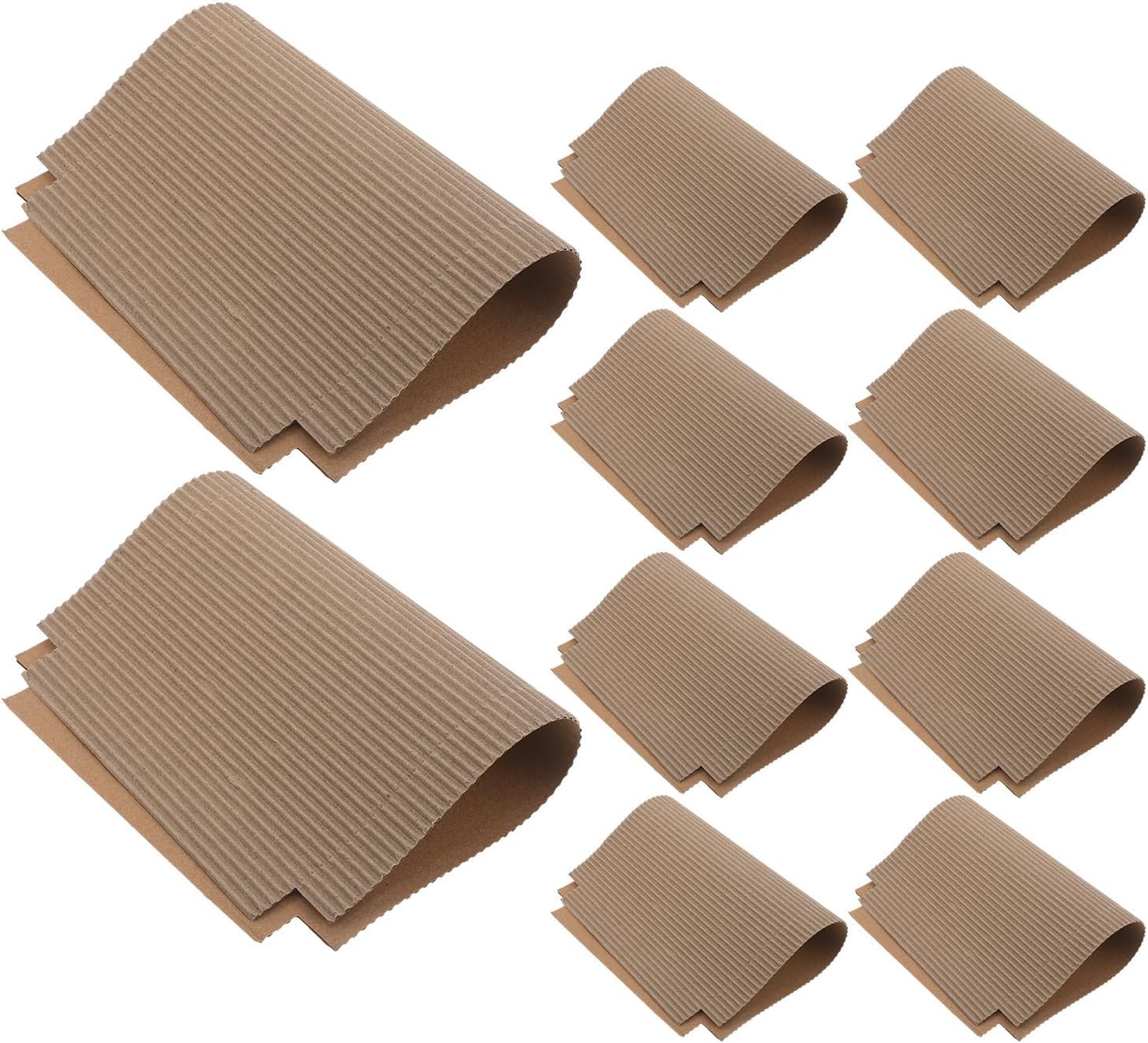 Garneck 100pcs Corrugated Paper Reptile Terrarium Liner for Gecko and Snakes, Lightweight Absorbent Cage Bedding Pad in Khaki Color, for Reptile Enclosures and Tanks to Keep Habitat Dry