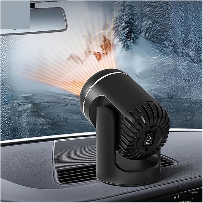 Calefactor Eléctrico Portátil para Auto 130W 24V con Ventilador y Rotación 360° miniatura 9