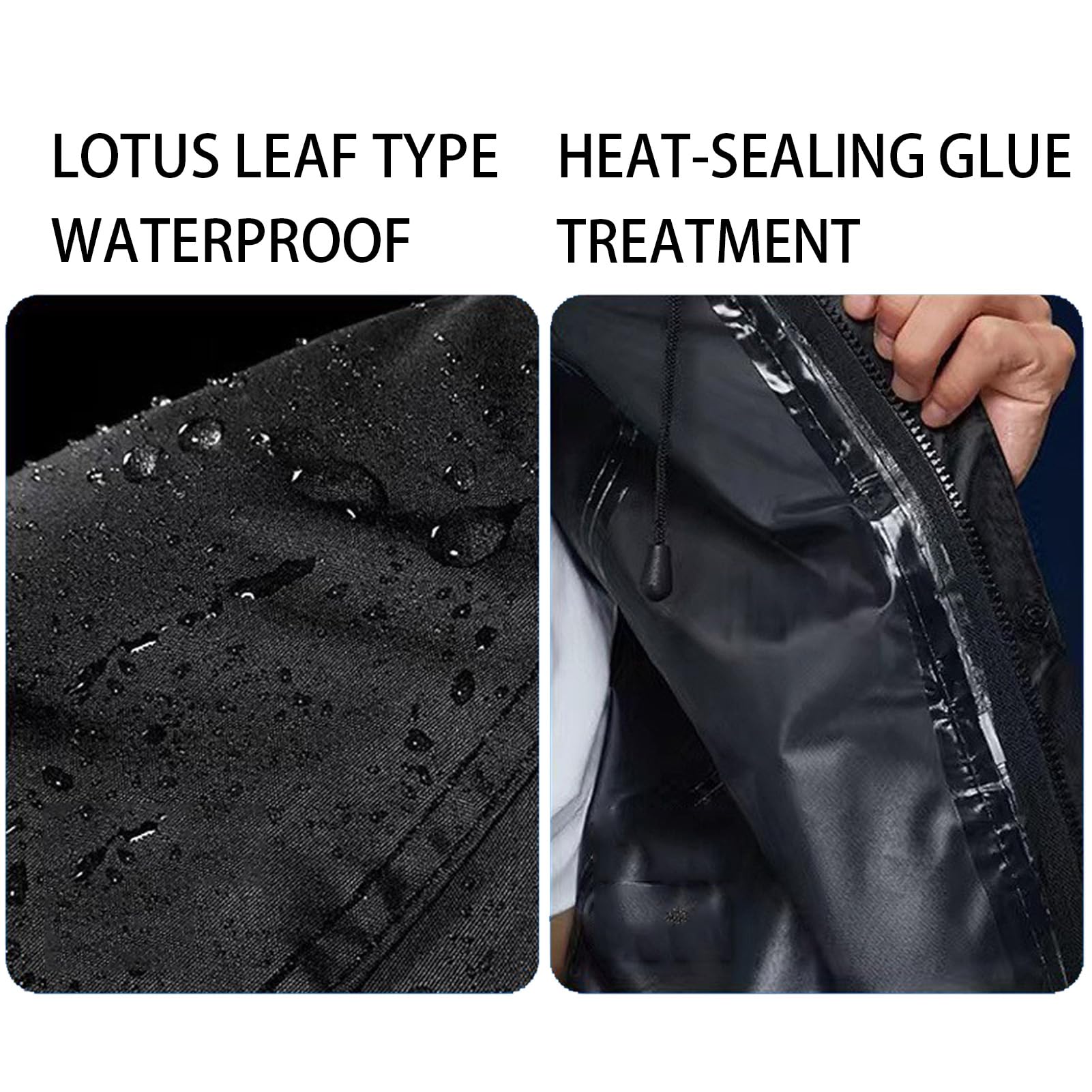 Regenanzüge Für Männer Frauen Lotus Blatt wasserdichte Regenmantel Regenhose Set Im Freien Highlight Reflektierende Sicherheit Regenmantel,Gelb,L