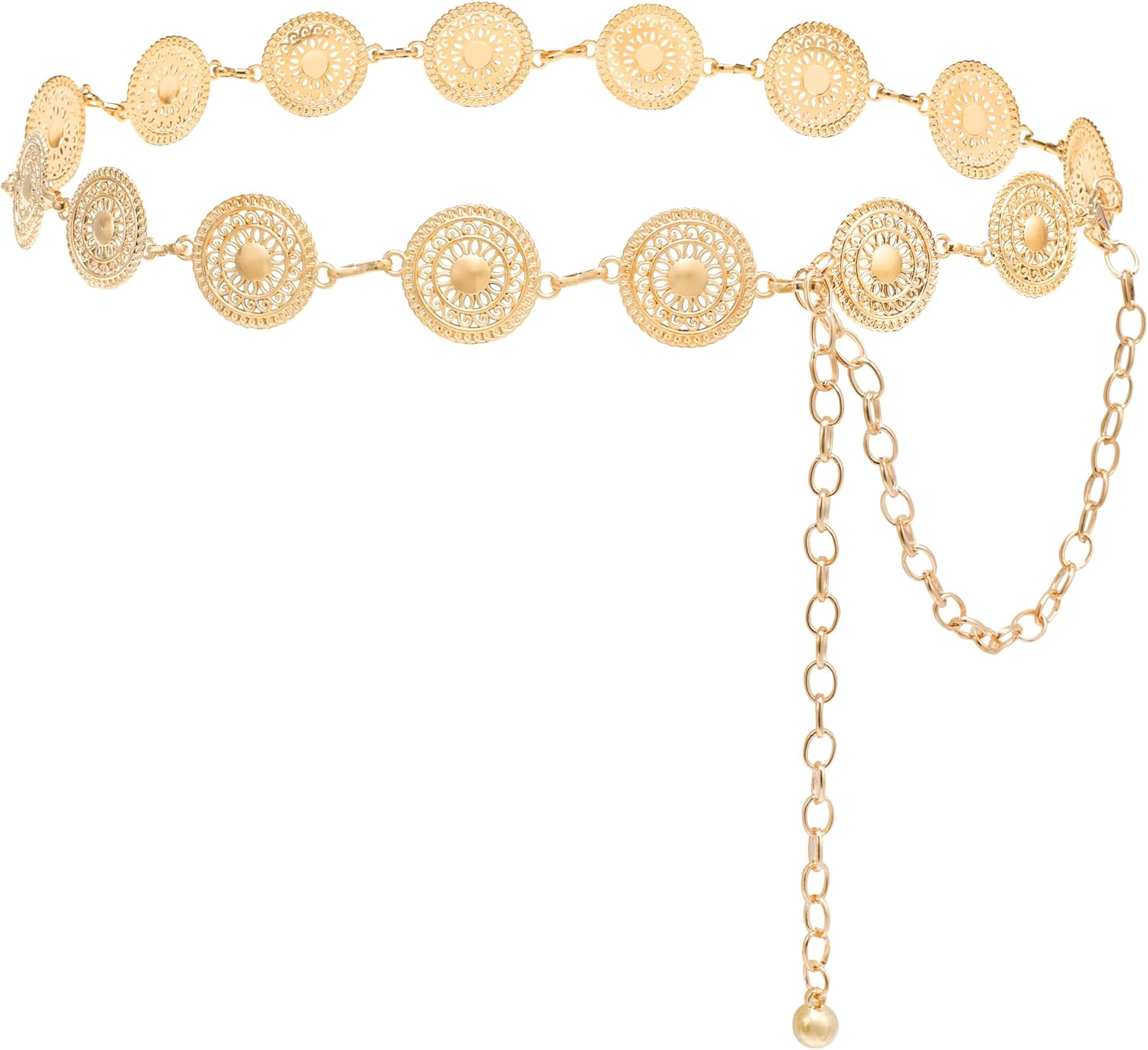 NEOREAL Metal Waist Chain Sun Moon Body Belly Belt Gold Silver Belts Jewelry Accessories for Women Girls