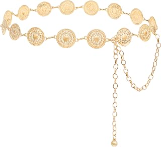 Neoreal Metal Waist Chain Belt Sun Snow Belts Accessories for Women Girls