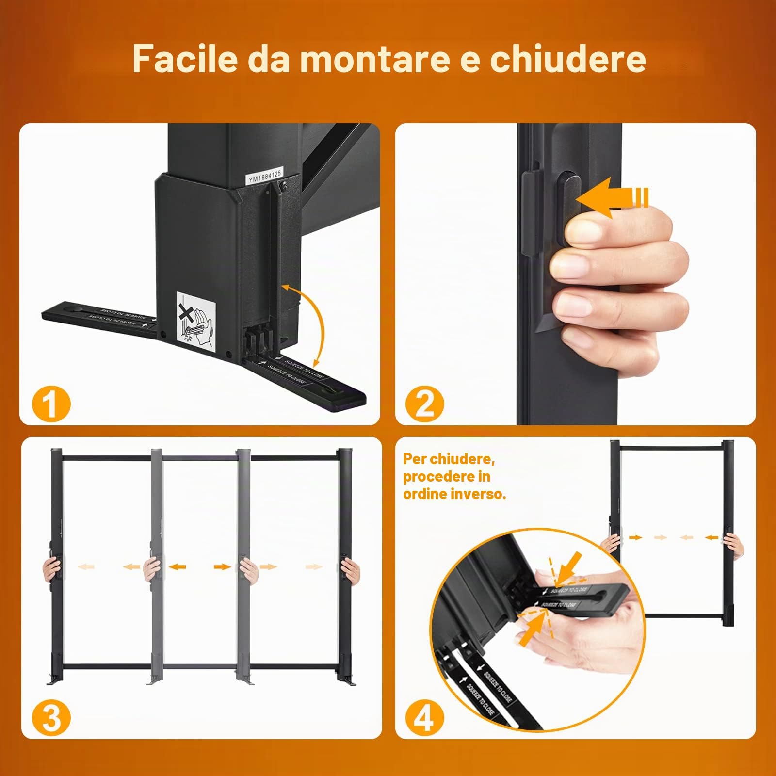excelimage Schermo per proiettore con supporto, 50 pollici 4:3, telo portatile, facile da installare e trasportare, proiezione retrattile, perfetto per film al chiuso e all'aperto.