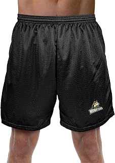 Collegiate Official NCAA Men's Athletic Mesh Lined Workout Gym Shorts 7" Inseam Primary Logo Collection