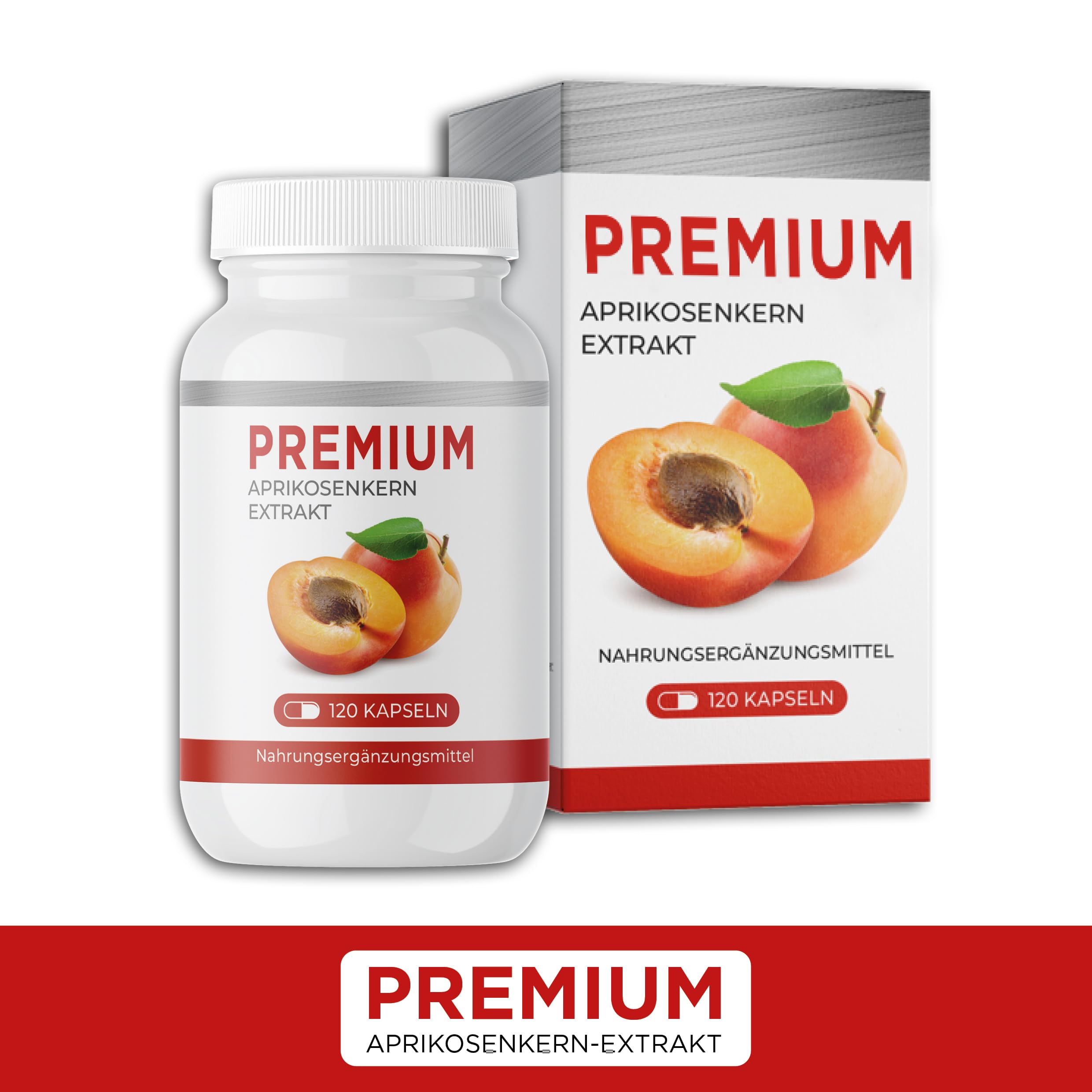 Aprikosenkern Extrakt 1000 mg (120 Kapseln) – Hochdosierter 5:1 Extrakt ohne Bitterstoffe | Mit natürlichem Vitamin C (Acerola) | Laborgeprüft & sicher | Vegan & rein